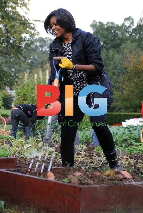 Michelle Obama Harvests Veggies in White House Garden