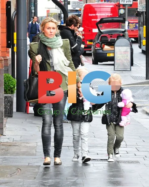 Alex Curran Shopping with Daughters in Liverpool