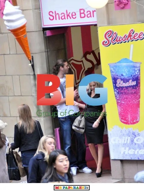 Andy Carroll with girlfriend in Glasgow
