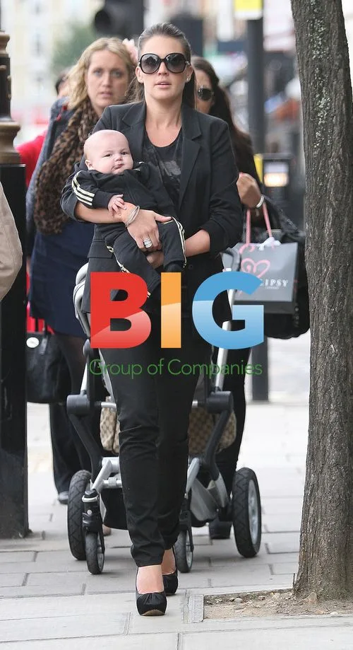 Danielle Lloyd and Jamie O'Hara with baby Archie