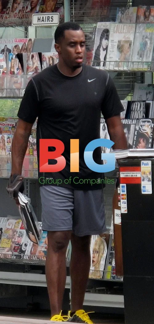 Sean Combs Buys Magazines After Workout