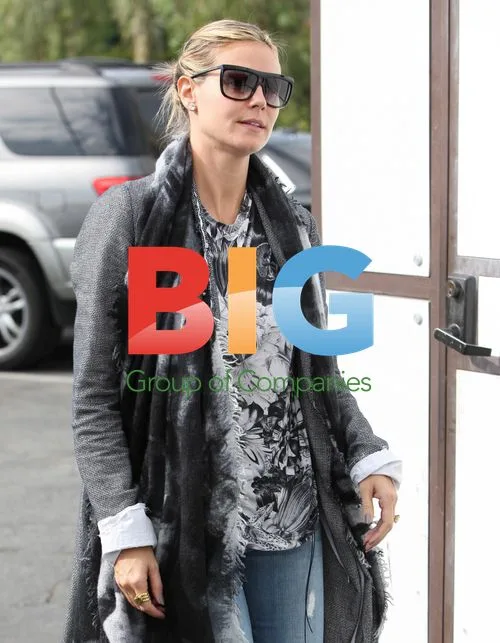 Heidi Klum and Kids at Yogurtland