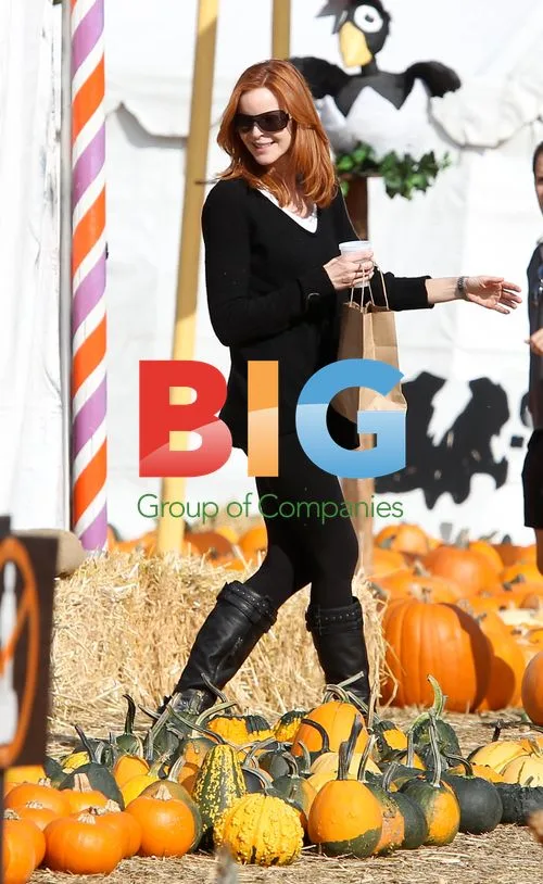 Marcia Cross at the Pumpkin Patch
