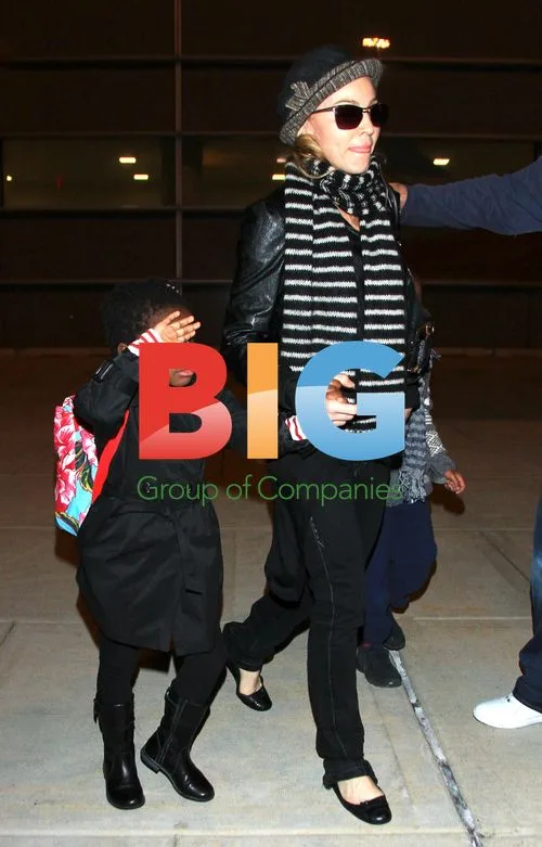 Madonna with Kids in NYC