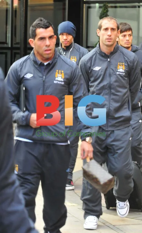 Manchester City Players Depart Hotel