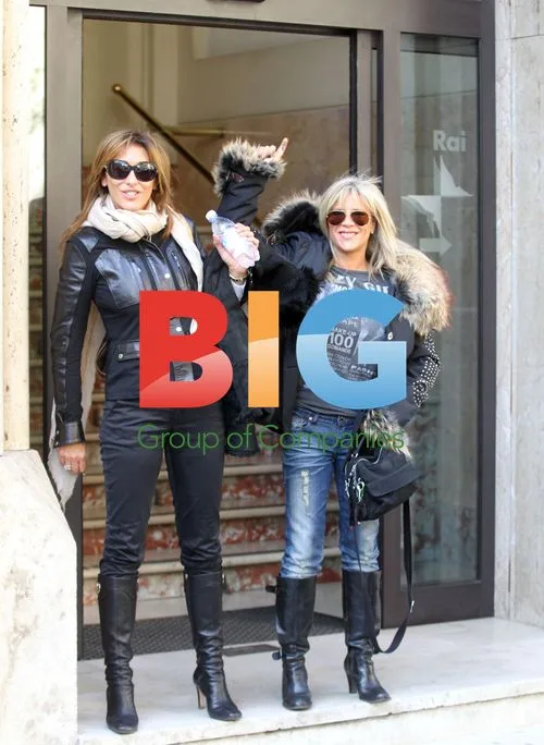 Samantha Fox and Sabrina Salerno at RAI TV Studios