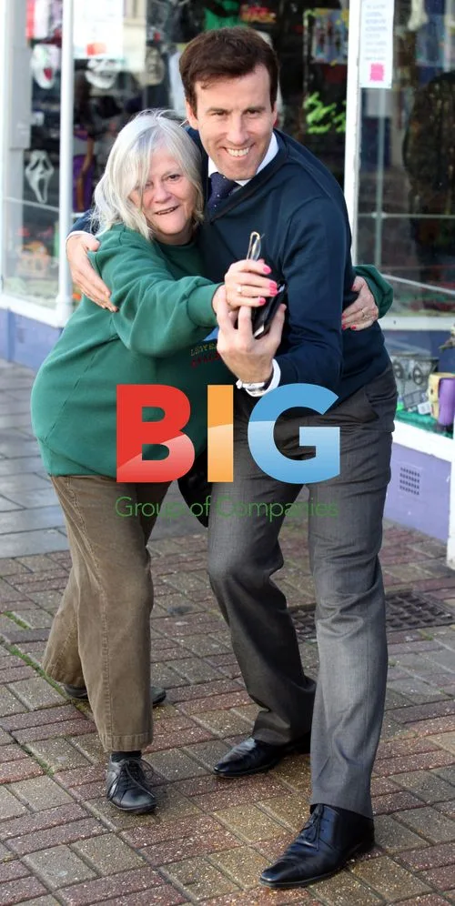 Ann Widdecombe and Anton du Beke in Devon