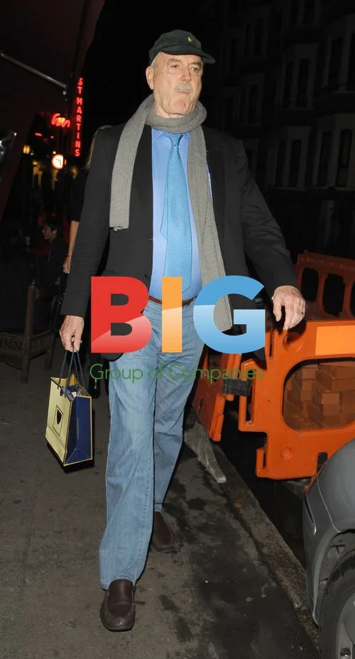 Sir John Cleese Leaving the Ivy