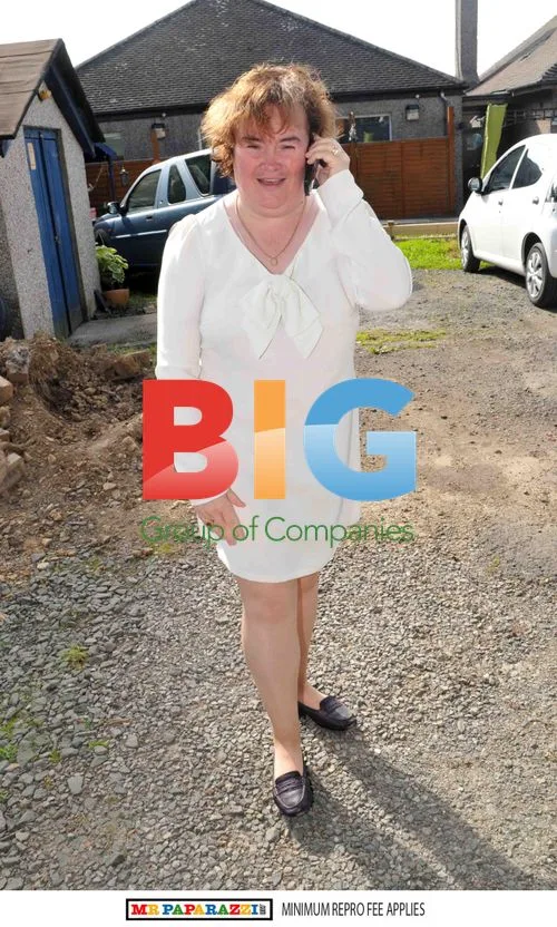 Susan Boyle Spotted at Home in Blackburn