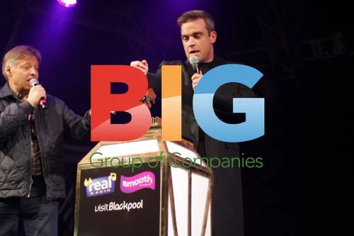Robbie Williams at Blackpool Illuminations