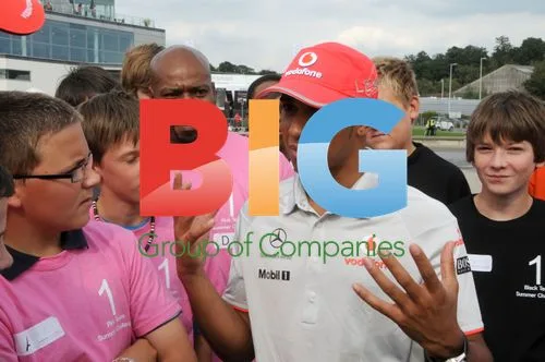 Lewis Hamilton at Mercedes World Smart Festival
