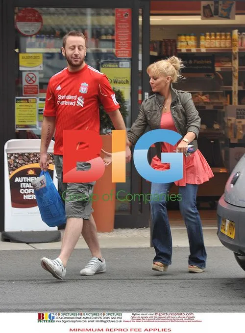 Kerry Katona at petrol station