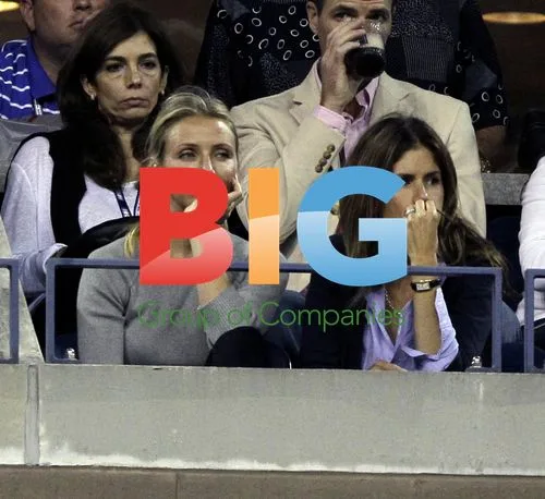 Cameron Diaz Watches Roger Federer at U.S. Open