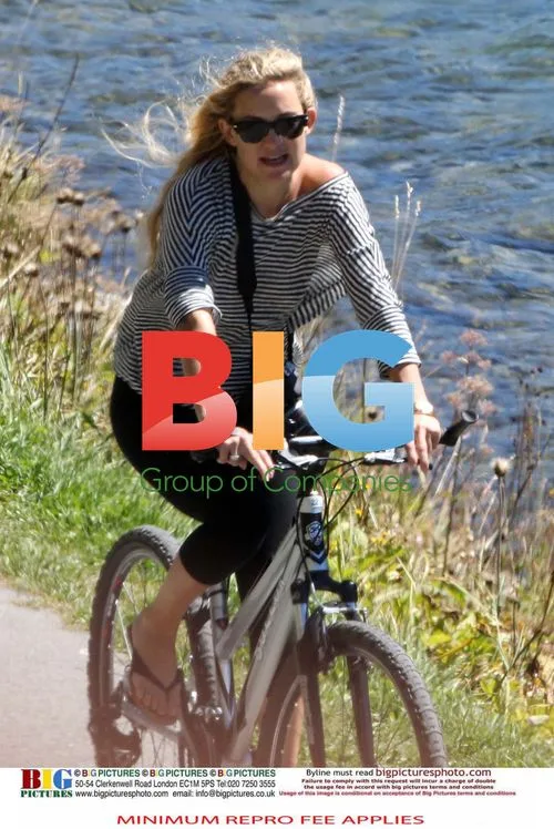 Kate Hudson and Muse's Matthew Bellamy Bike Ride in Swiss Alps