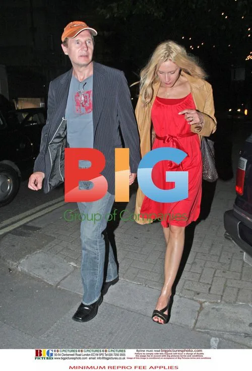 Liam Neeson with mystery blonde