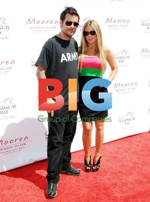 Rob Patterson and Carmen Electra at Moorea Beach Club