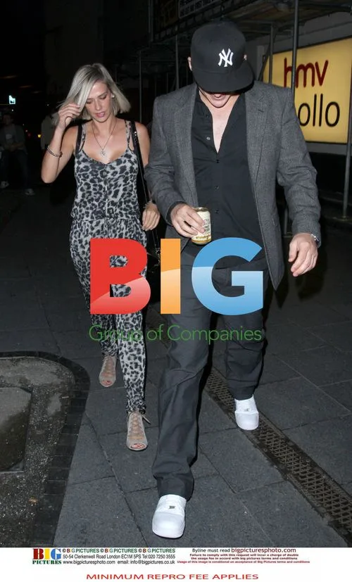 Lee Ryan and Samantha Miller at Ricky Gervais show