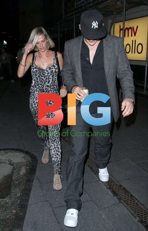 Lee Ryan and Samantha Miller at Ricky Gervais Show