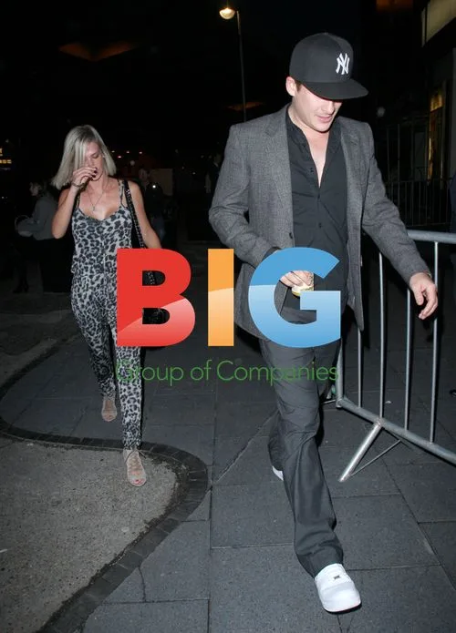 Lee Ryan and Samantha Miller at Ricky Gervais show