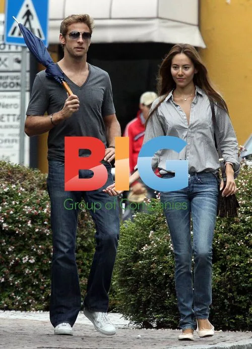 Jenson Button and Jessica Michibata Monza Stroll