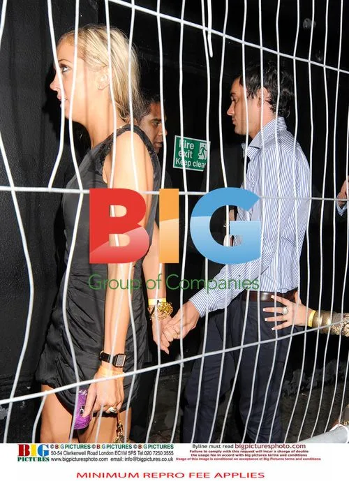 Jack Tweed and Aisleyne Horgan-Wallace Arrive at Jet Black Nightclub