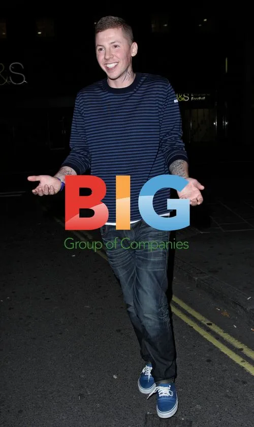 Professor Green meets Samuel Pepper outside Chinawhite