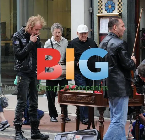 Rhys Ifans Smoking Outside Bewleys Cafe