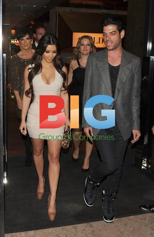 Kim Kardashian with Kris Jenner in Milan