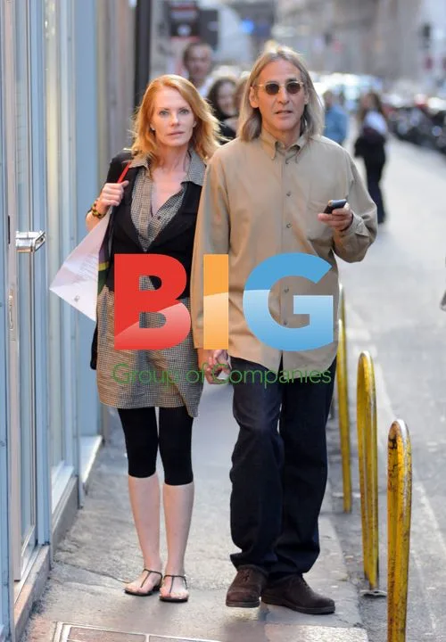 Mary Margaret Helgenberger and Alan Rosenberg Shopping in Milan