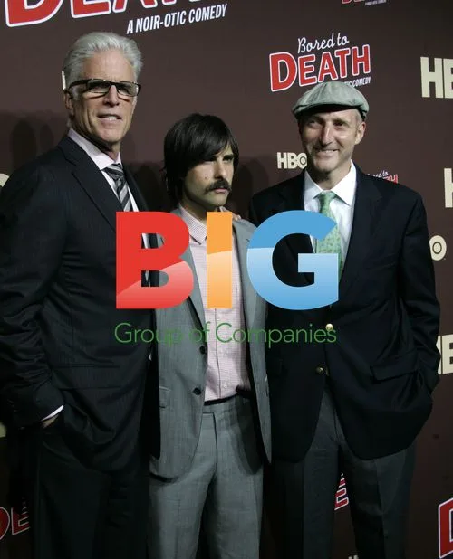 Ted Danson, Jason Schwartzman and Jonathan Ames at "Bored to Death" Premiere