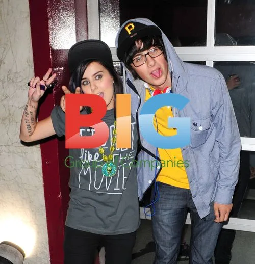 Lady Sovereign and Sam Pepper at Big Brother party