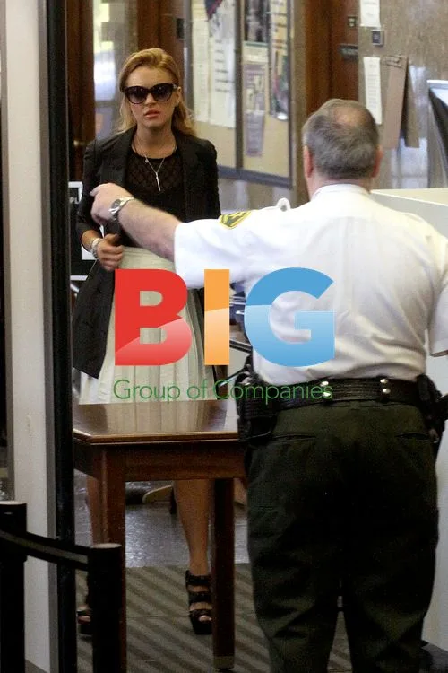 Lindsay Lohan Arriving at Court