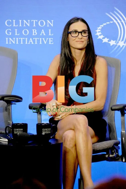Demi Moore at Clinton Global Initiative