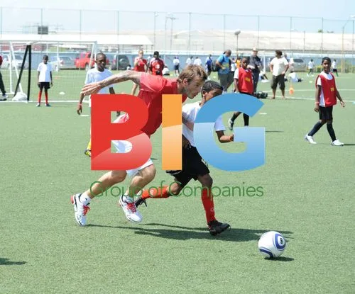 David Beckham at David Beckham Academy