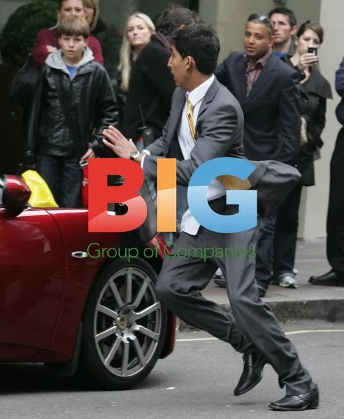 Dev Patel filming advert in London