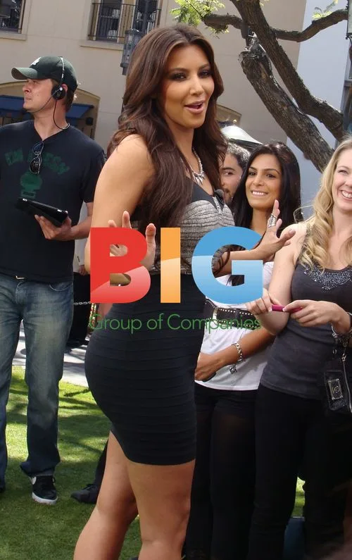 Kim Kardashian at Extra in Los Angeles