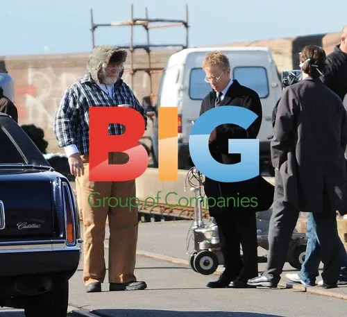 James Cosmo and Greg Germann filming 'Accidental Santa'