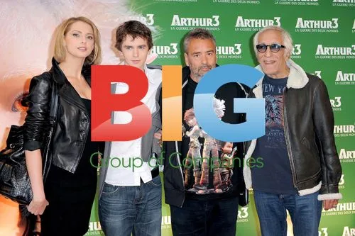 Luc Besson, Gerard Darmon, Freddie Highmore, Frederique Bel at "Arthur and the Two Worlds War" Premiere