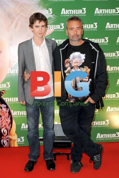Luc Besson and Freddie Highmore at \"Arthur and the Two Worlds War\" Premiere