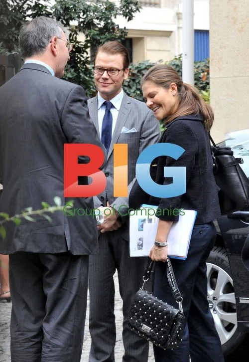 Victoria of Sweden, Daniel Westling Arrive in Paris