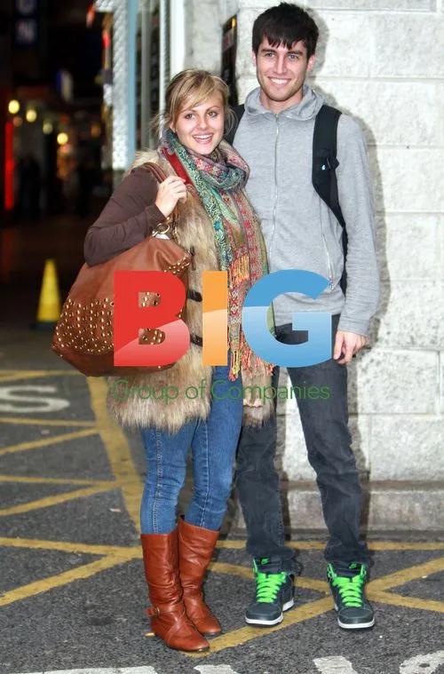 Tina O'Brien and Jared Murillo Leaving Nandos