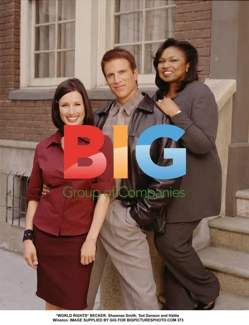 Shawnee Smith, Ted Danson and Hattie Winston on Becker set
