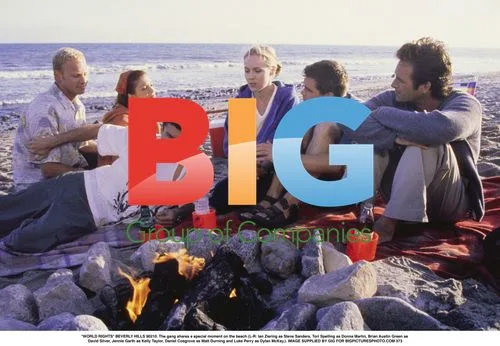 Beverly Hills 90210 Cast on Beach