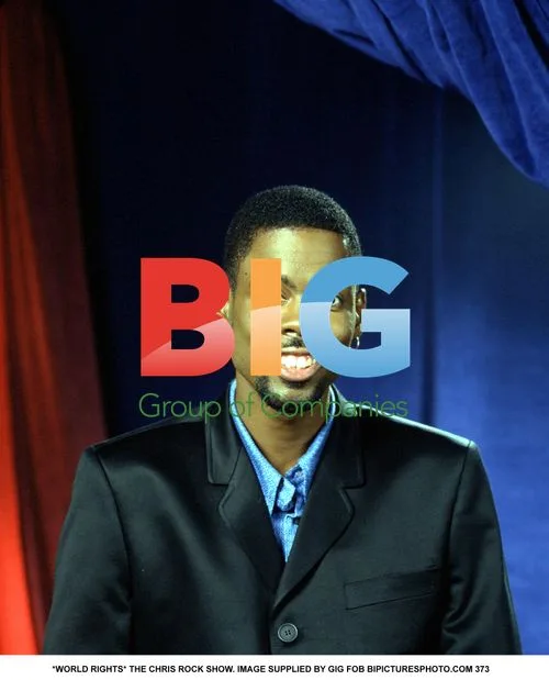 Chris Rock on TV Show Set