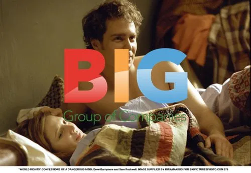 Drew Barrymore and Sam Rockwell in "Confessions of a Dangerous Mind"