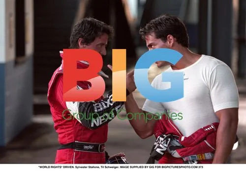 Sylvester Stallone and Til Schweiger on Set