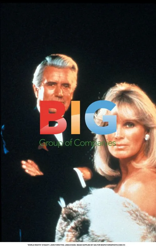 DYNASTY stars JOHN FORSYTHE and LINDA EVANS