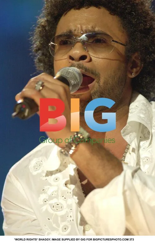 Shaggy with Mic and Glasses