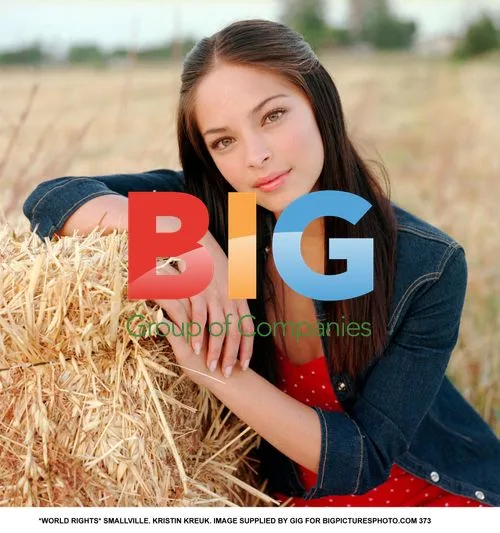 Kristin Kreuk on Smallville Set