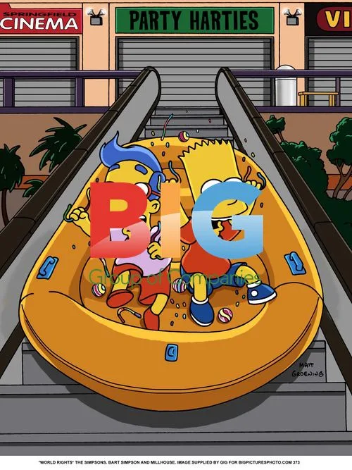 Bart Simpson and Millhouse